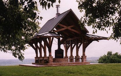 custom timber pavilion