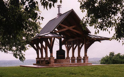custom timber pavilion